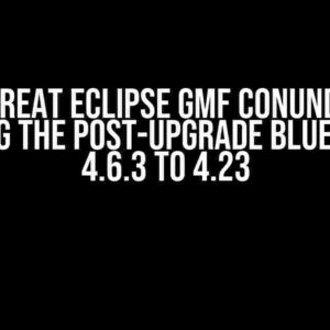 The Great Eclipse GMF Conundrum: Solving the Post-Upgrade Blues from 4.6.3 to 4.23